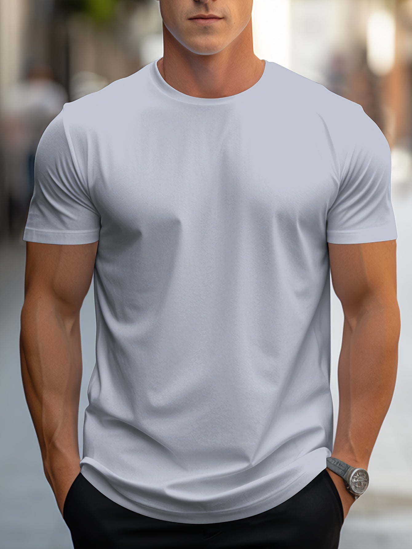 Stijlvol slim-fit zomer T-shirt