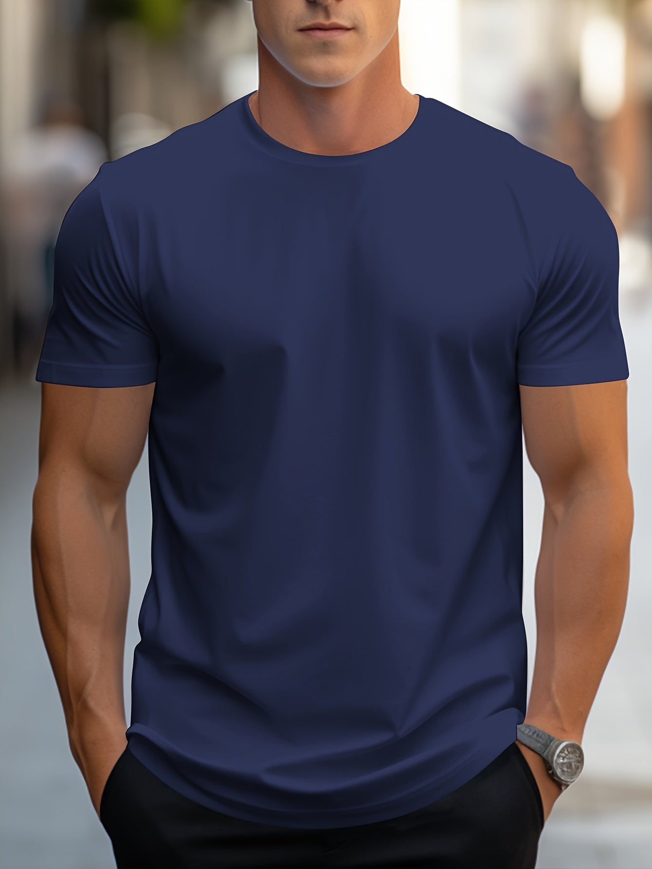 Stijlvol slim-fit zomer T-shirt